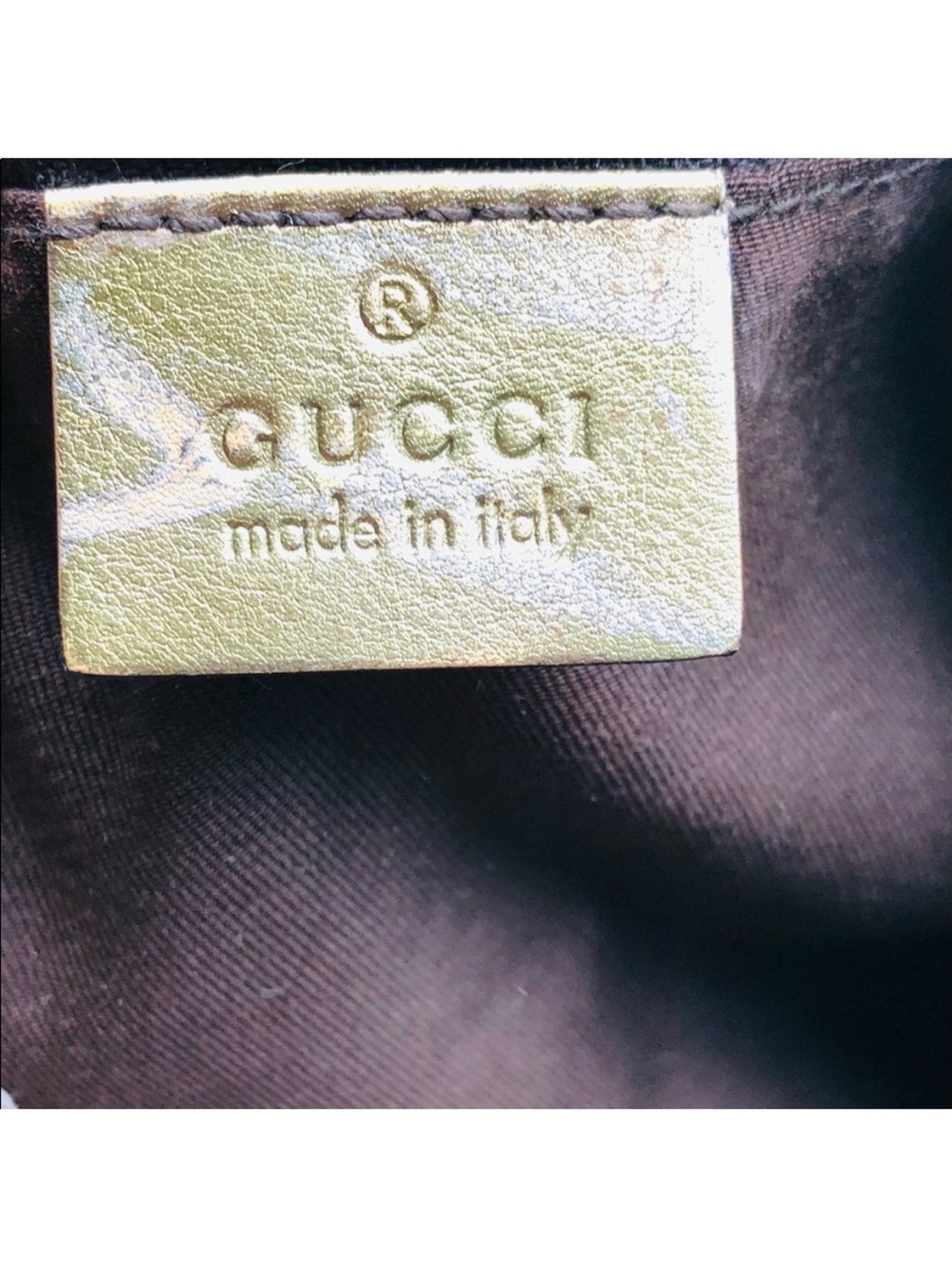 Gucci Brown GG Canvas Shoulder Bag with Gold-Tone Hardware - Picture 3 of 11
